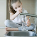 Child,Open,Tap.,Kitchen,Faucet.,Filtration,System,,Water,Purification,At